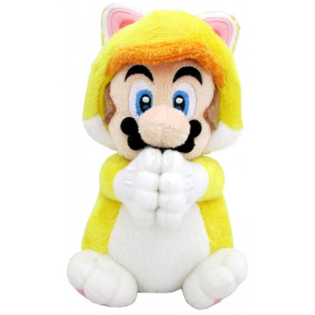 Super Mario Magnet Plush figúrka Cat Mario 15 cm